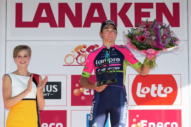 Словенец Лука Пиберник из команды Lampre-Merida