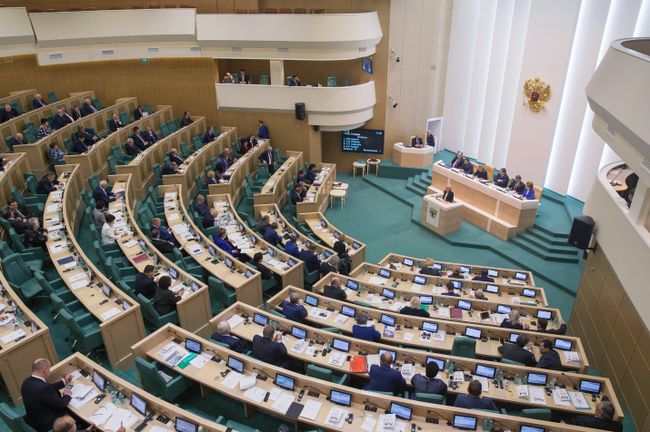 Заседание Совета Федерации РФ