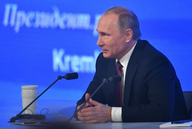 Двенадцатая ежегодная большая пресс-конференция президента РФ Владимира Путина Двенадцатая ежегодная большая пресс-конференция президента РФ Владимира Путина