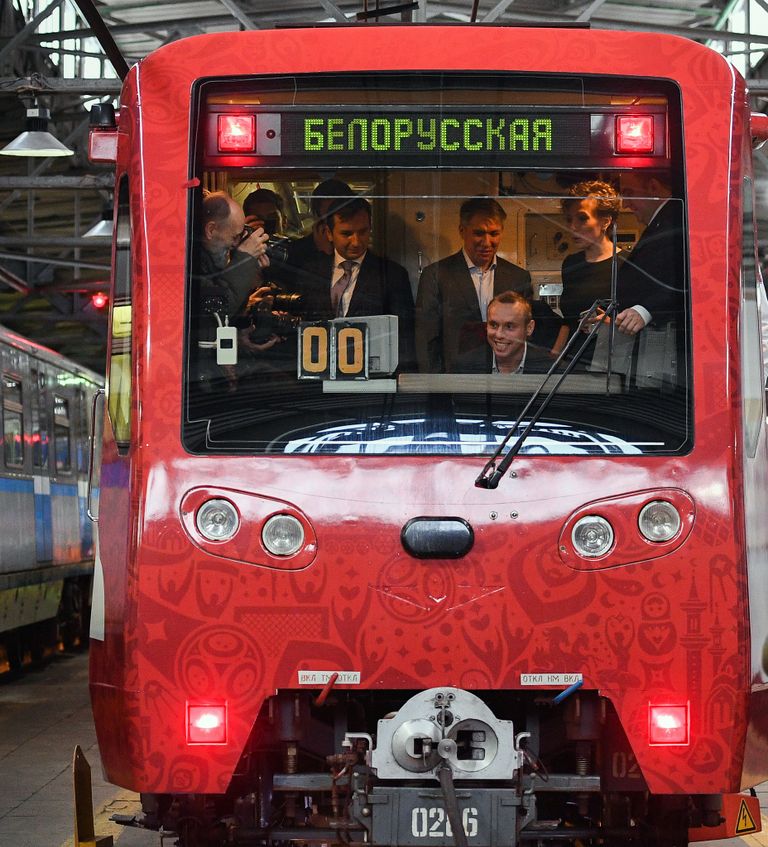 Запуск поезда метро, посвящённого Кубку конфедераций FIFA 2017 Запуск поезда метро, посвящённого Кубку конфедераций FIFA 2017