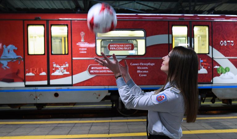 Запуск поезда метро, посвящённого Кубку конфедераций FIFA 2017 Запуск поезда метро, посвящённого Кубку конфедераций FIFA 2017