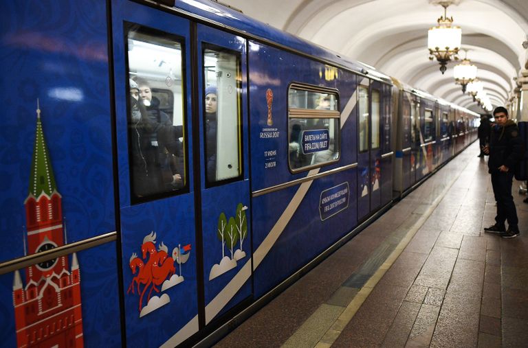 Запуск поезда метро, посвящённого Кубку конфедераций FIFA 2017 Запуск поезда метро, посвящённого Кубку конфедераций FIFA 2017