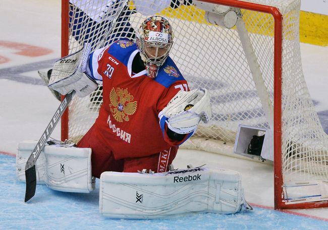 Вратарь сборной России Илья Сорокин