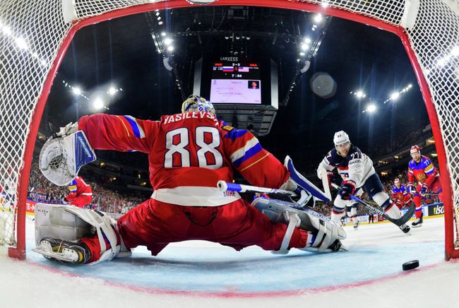 Вратарь сборной России Андрей Василевский