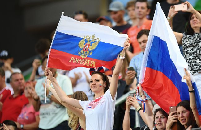 Болельщики сборной России