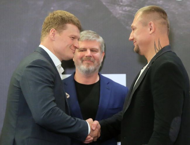 Александр Поветкин, Андрей Рябинский и Андрей Руденко (слева направо)