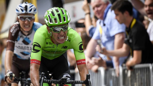 Колумбийский велогонщик Cannondale-Drapac Ригоберто Уран