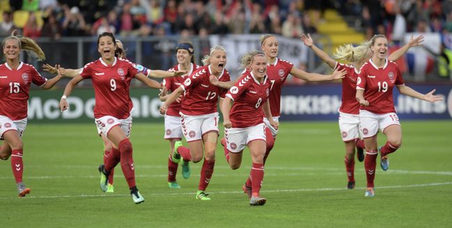 Футболистки сборной Дании