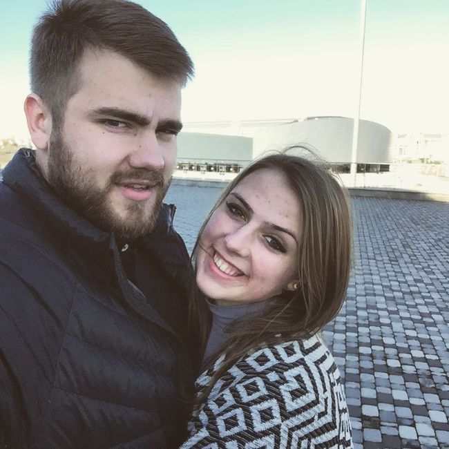 Российский метатель молота Валерий Пронкин и его девушка Анна