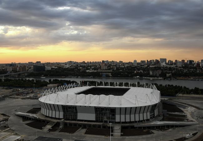 Строительство футбольного стадиона Ростов Арена в Ростове-на-Дону