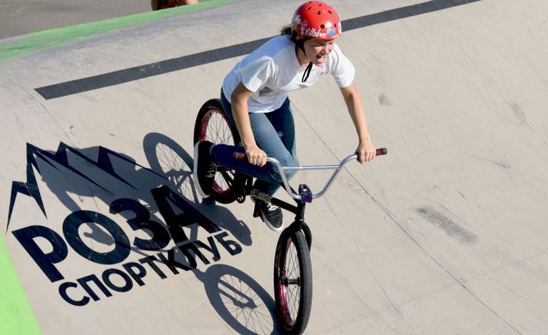 Участник чемпионата России по BMX-фристайлу