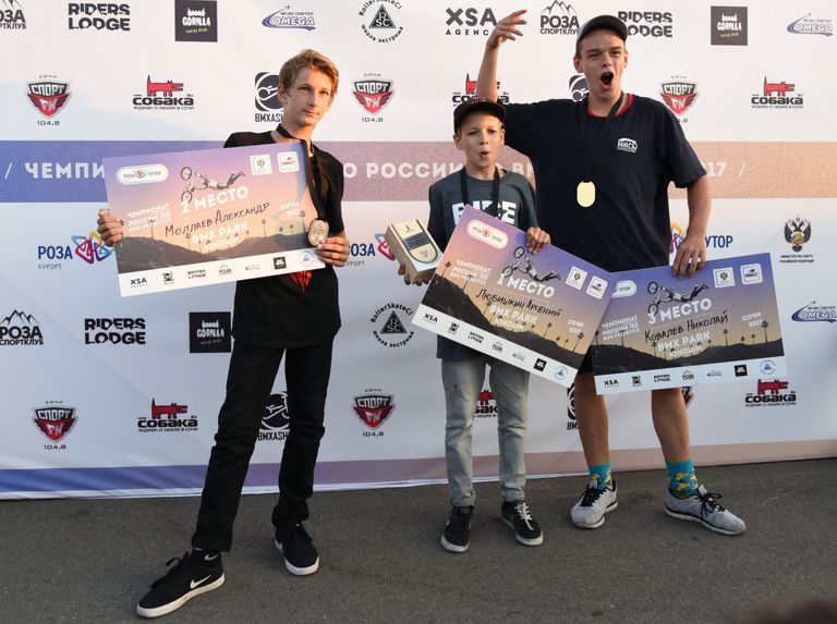Победители чемпионата России по BMX-фристайлу