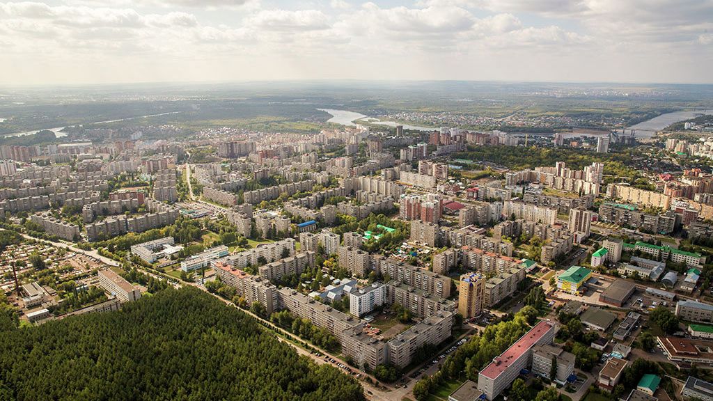 Вид с воздуха на город Уфа, республика Башкортостан Вид с воздуха на город Уфа, республика Башкортостан - РИА Новости, 1920, 08.06.2022