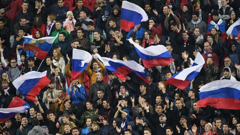 Российские болельщики Российские болельщики
