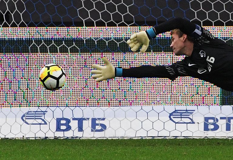 Вратарь ФК Динамо Антон Шунин