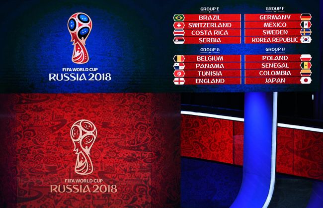 Результаты официальной жеребьевки чемпионата мира-2018 по футболу