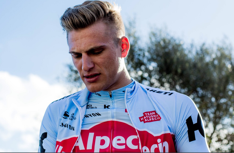 Велогонщик команды Katusha-Alpecin Марсель Киттель Велогонщик команды Katusha-Alpecin Марсель Киттель