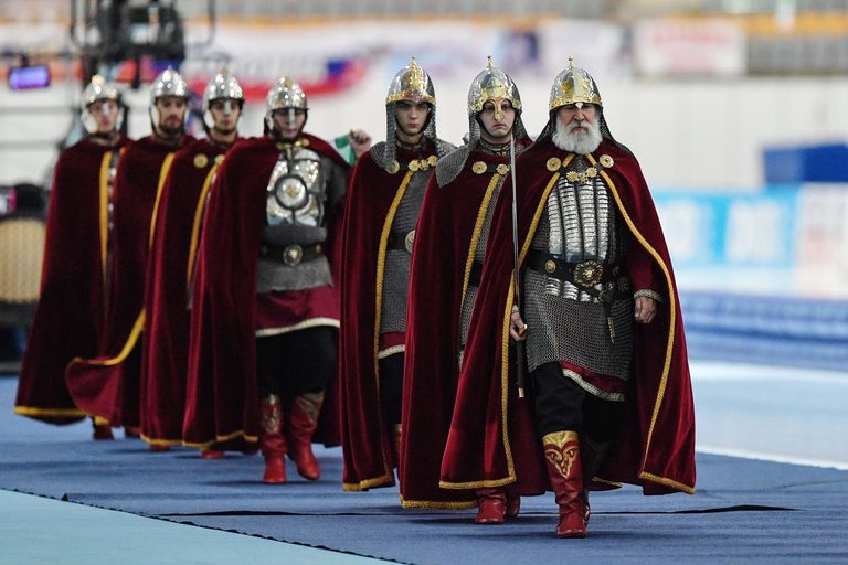 Церемония награждения призеров чемпионата Европы на отдельных дистанциях в Коломне Церемония награждения призеров чемпионата Европы на отдельных дистанциях в Коломне