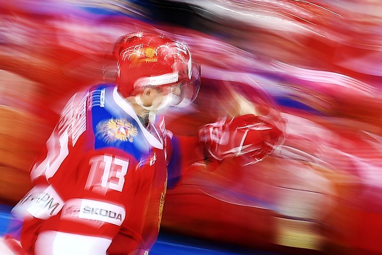 Форвард сборной России Павел Дацюк Форвард сборной России Павел Дацюк