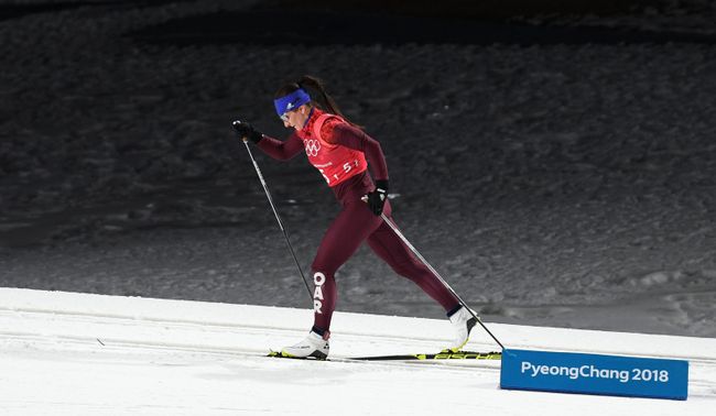 Российская лыжница Наталья Непряева