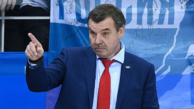 Главный тренер российских хоккеистов Олег Знарок