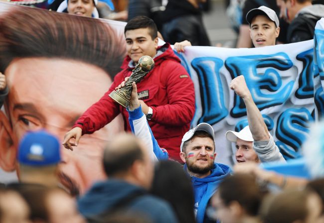 Участники во время Фестиваля болельщиков FIFA Fan Fest 2018 Участники во время Фестиваля болельщиков FIFA Fan Fest 2018