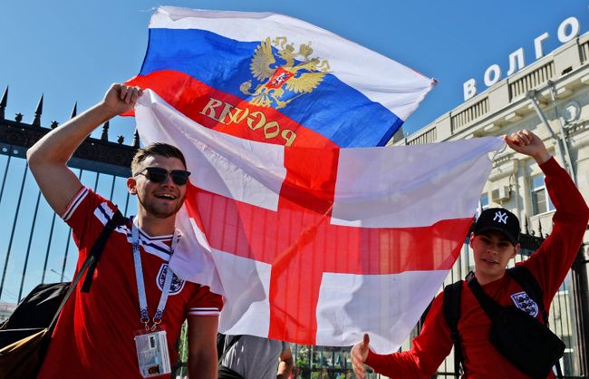 Болельщики сборной Англии Болельщики сборной Англии