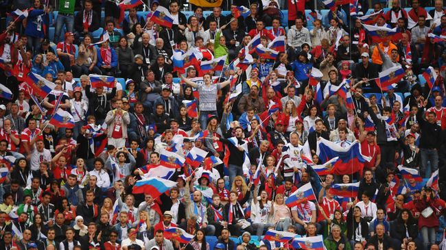 Болельщики сборной России Болельщики сборной России