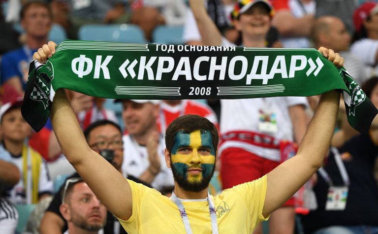 Болельщик сборной Швеции