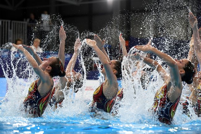 Российские синхронистки на чемпионате Европы в Глазго