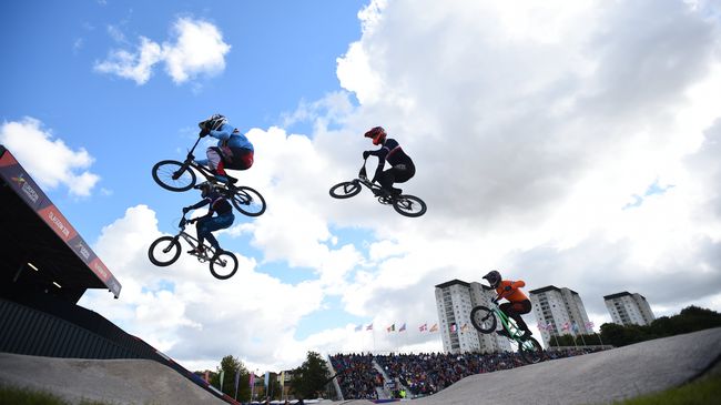 Соревнования по BMX на чемпионате Европы в Глазго Соревнования по BMX на чемпионате Европы в Глазго