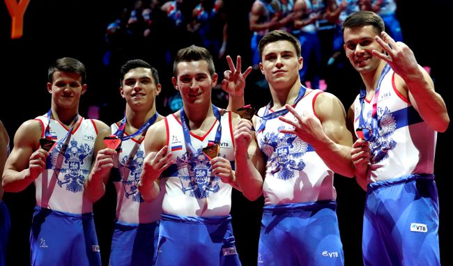 Гимнасты сборной России Гимнасты сборной России