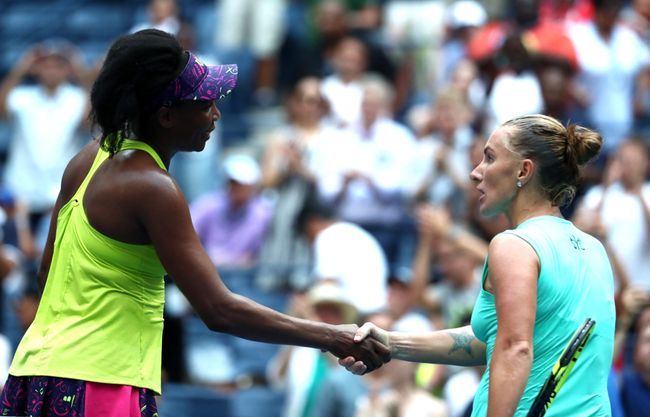 Светлана Кузнецова (справа) и Винус Уильямс на US Open Светлана Кузнецова (справа) и Винус Уильямс на US Open