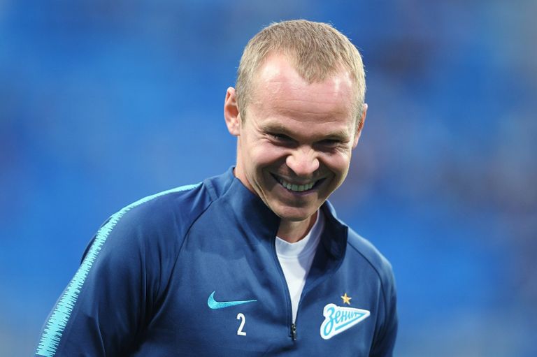 Защитник Зенита Александр Анюков
