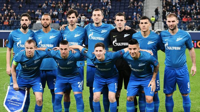 Футболисты Зенита перед матчем с Копенгагеном