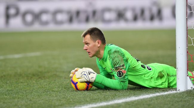 Вратарь Спартака Артём Ребров