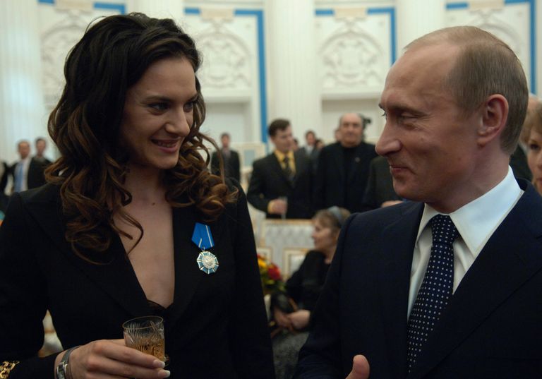 Елена Исинбаева и Владимир Путин Елена Исинбаева и Владимир Путин