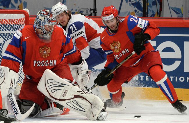 Игровой момент матча Россия - Норвегия Игровой момент матча Россия - Норвегия