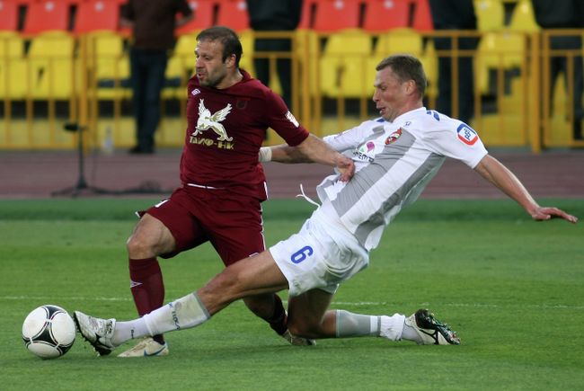 Игровой момент матча Рубин — ЦСКА