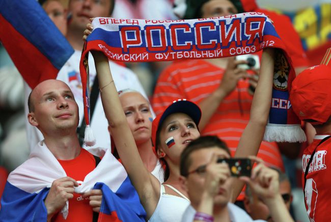 Болельщики сборной России Болельщики сборной России