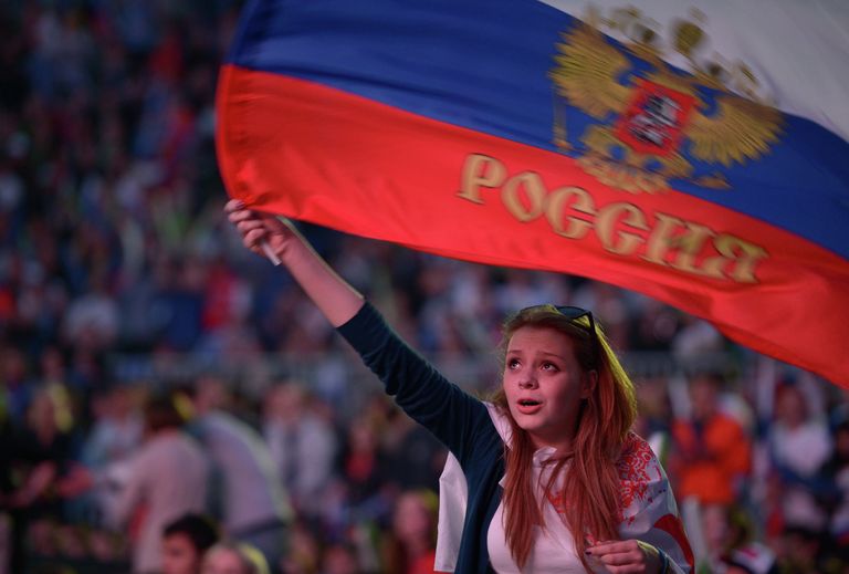 Российская болельщица Российская болельщица