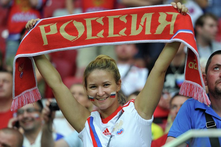 Российская болельщица Российская болельщица