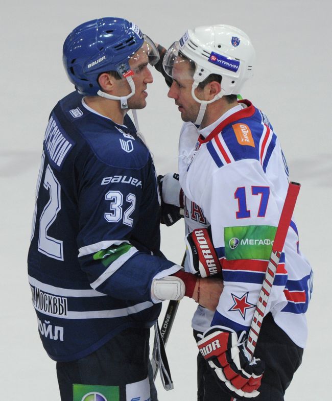 Alex Ovechkin and Ilya Kovalchuk (right)
