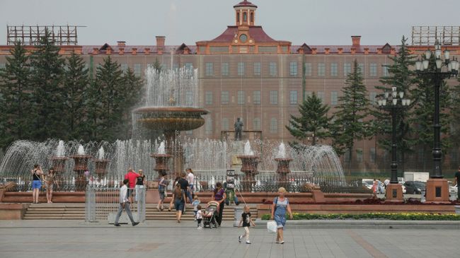 Площадь Ленина в Хабаровске