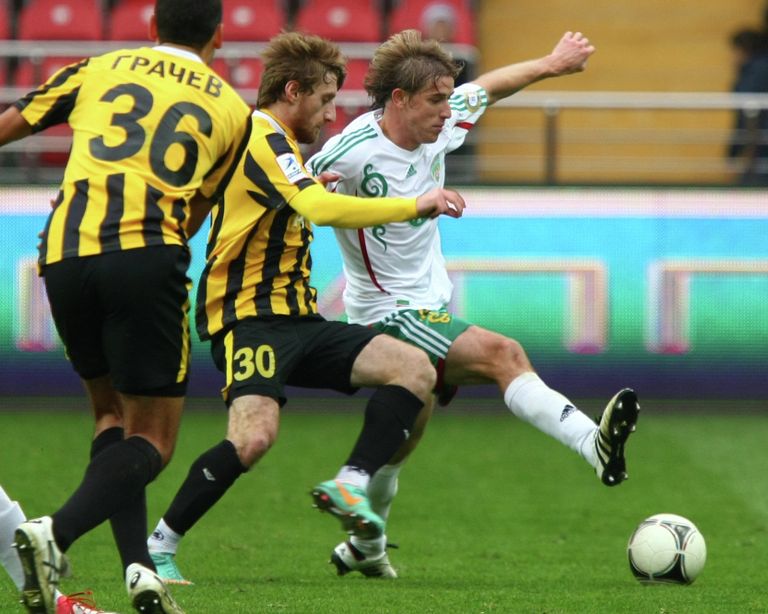 Игровой момент матча Терек - Алания Игровой момент матча Терек - Алания