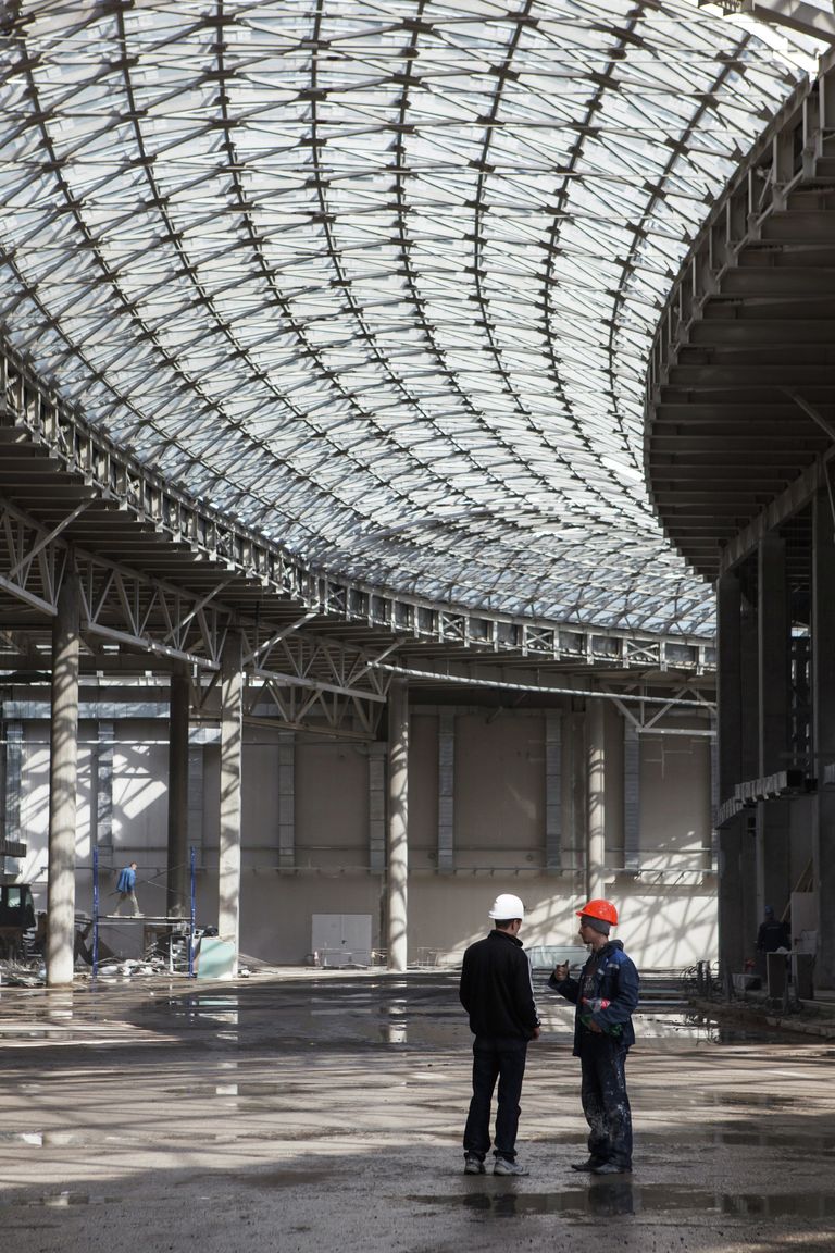 Строительство Главного Медиа Центра в Олимпийском парке в Сочи
