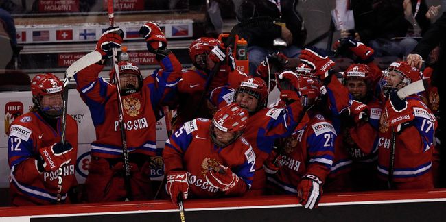 Игроки женской сборной России по хоккею