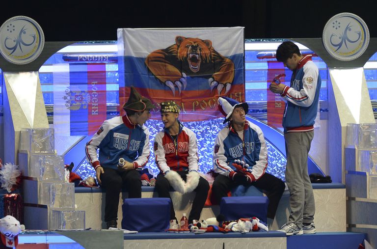Спортсмены российской сборной по фигурному катанию