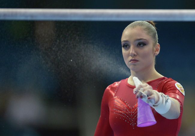 Российская спортсменка Алия Мустафина Российская спортсменка Алия Мустафина