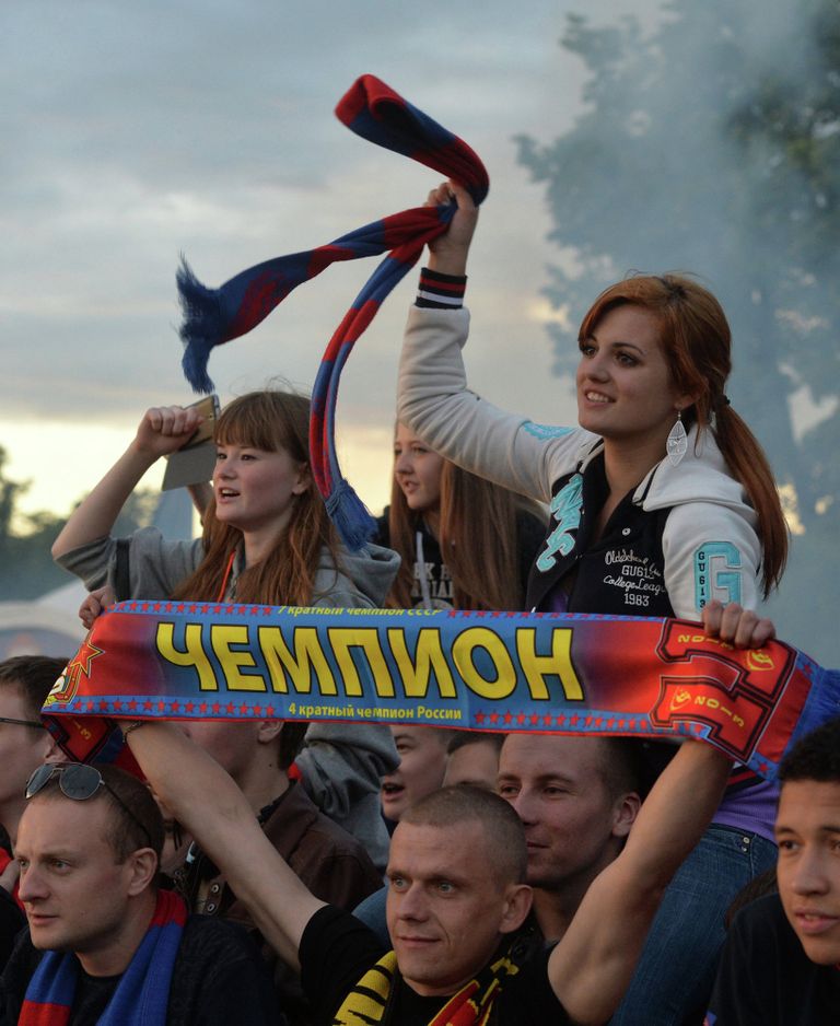 Чествование ПФК ЦСКА - чемпиона России по футболу Чествование ПФК ЦСКА - чемпиона России по футболу